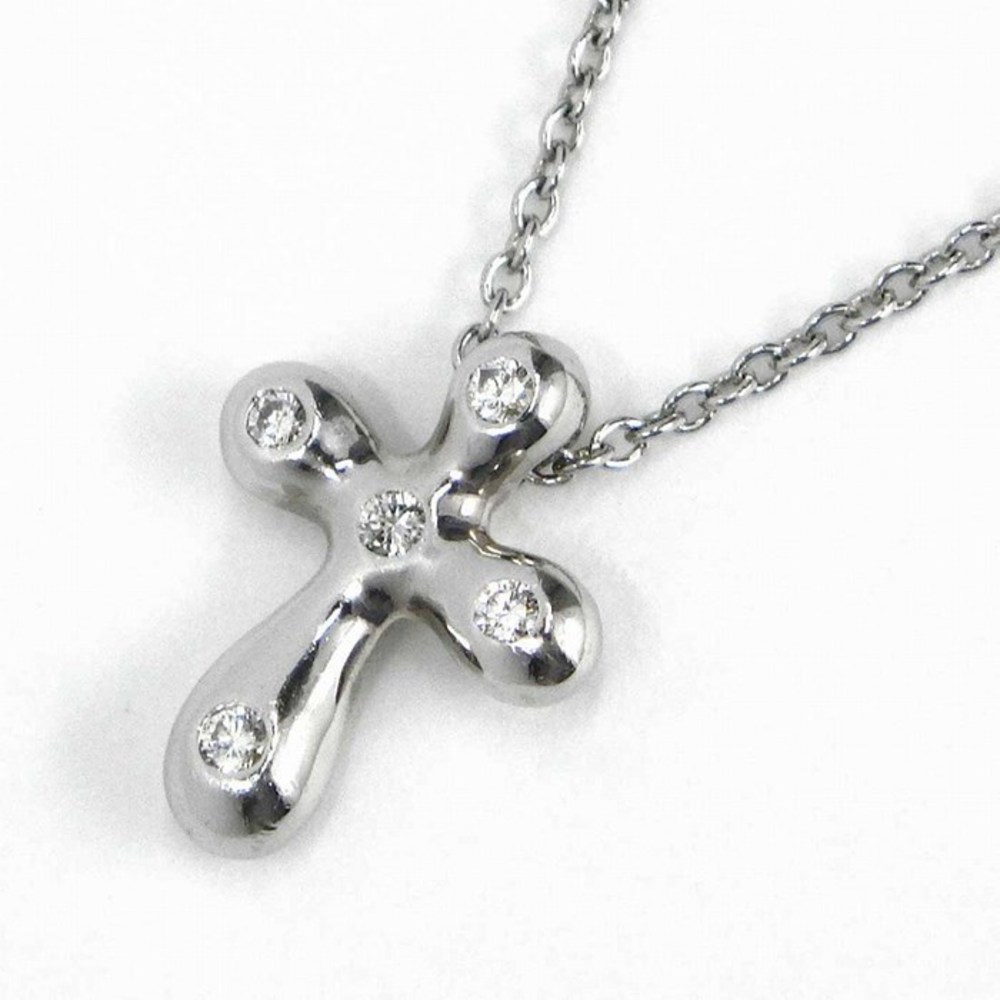 Tiffany Necklace Small Cross Diamond